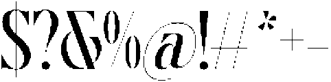 Disriete otf (400) Font OTHER CHARS