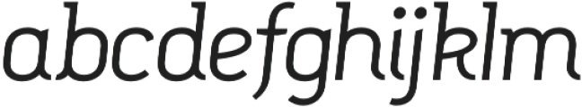 Dissimo Regular Italic otf (400) Font LOWERCASE
