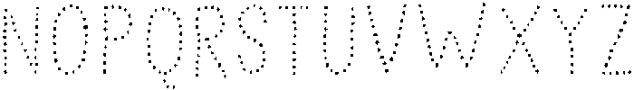 Distant Cloud Dots otf (400) Font LOWERCASE