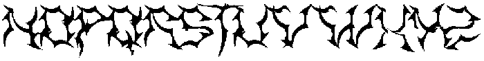 Distorsica otf (400) Font LOWERCASE