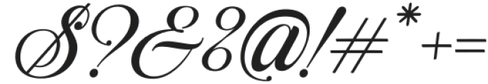 Distory Script Italic otf (400) Font OTHER CHARS