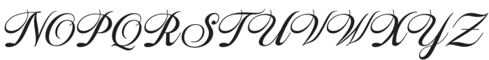 Distory Script Italic otf (400) Font UPPERCASE