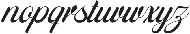 Distory Script Italic otf (400) Font LOWERCASE