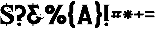 District otf (400) Font OTHER CHARS