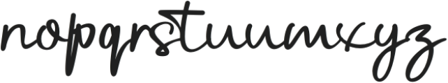 Ditaqish Signature otf (400) Font LOWERCASE