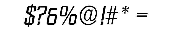 DiamanteSerial-Italic Font OTHER CHARS