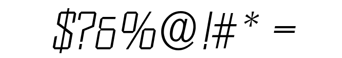 DiamanteSerial-Xlight-Italic Font OTHER CHARS