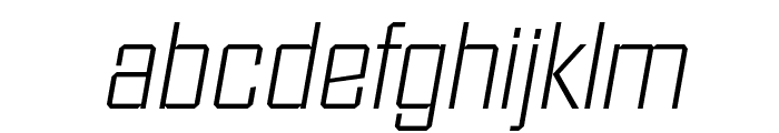 DiamanteSerial-Xlight-Italic Font LOWERCASE