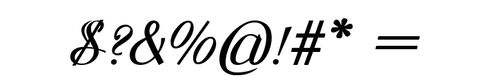 DickensCarol-BoldItalic Font OTHER CHARS