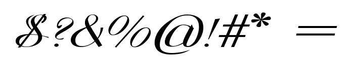DickensCarol-ExpandedItalic Font OTHER CHARS