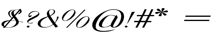 DickensCarol-ExtraExpItalic Font OTHER CHARS
