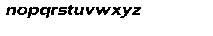 Dienstag Black Oblique Font LOWERCASE