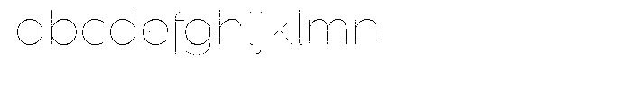 Dienstag Hairline Font LOWERCASE