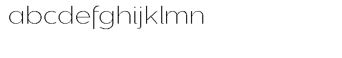 Dienstag Thin Font LOWERCASE