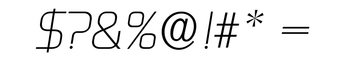 DigitalSerial-Italic Font OTHER CHARS