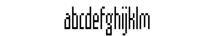 Digitold-CondensedRegular Font LOWERCASE