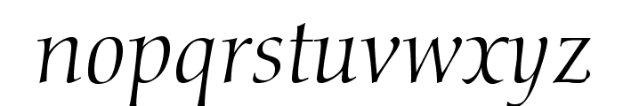 DiotimaLTStd-Italic Font LOWERCASE
