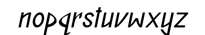 Distract-BoldItalic Font LOWERCASE