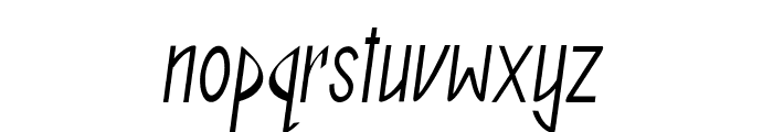 Distract-CondensedItalic Font LOWERCASE