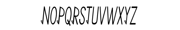 Distract-ExtracondensedItalic Font UPPERCASE