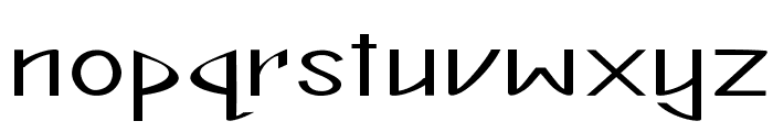 Distract-ExtraexpandedRegular Font LOWERCASE