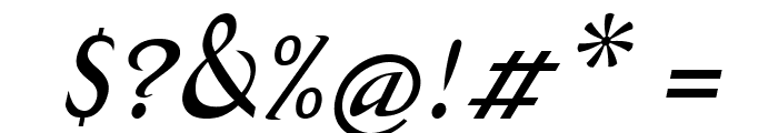 DixieItalic Font OTHER CHARS