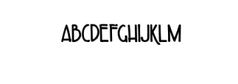Diaryclouds bold.otf Font UPPERCASE