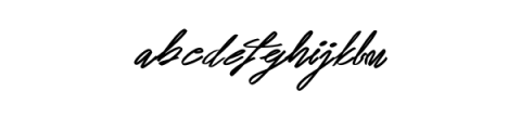 Digital Sign Script.otf Font LOWERCASE