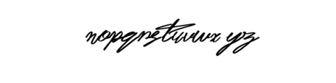 Digital Sign Script.otf Font LOWERCASE