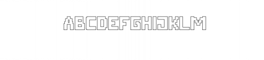 Digitizer-Outline.otf Font UPPERCASE