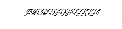 Dingbod script.otf Font UPPERCASE