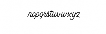 Dingbod script.ttf Font LOWERCASE