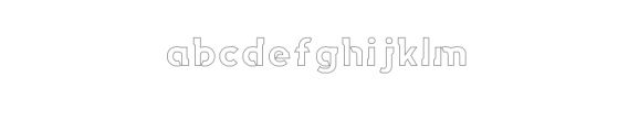 Dirga-Outline.otf Font LOWERCASE