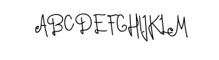 dianamoon-script.ttf Font UPPERCASE