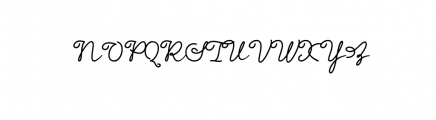 dinila script Font UPPERCASE