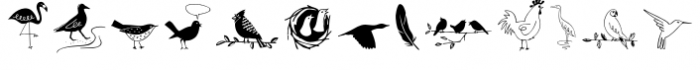 Dickybirds Font UPPERCASE