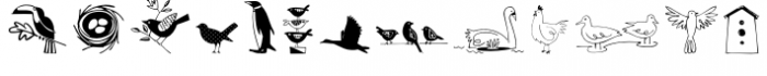 Dickybirds Font LOWERCASE