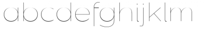 Dienstag Hairline Font LOWERCASE