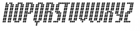 Digital Disco Slim Shortcaps Italic Font UPPERCASE