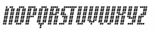 Digital Disco Slim Shortcaps Italic Font LOWERCASE