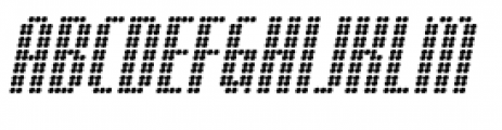 Digital Disco Slim Standard Italic Font UPPERCASE