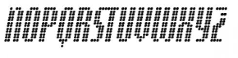 Digital Disco Slim Standard Italic Font UPPERCASE