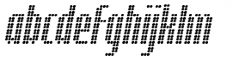 Digital Disco Slim Standard Italic Font LOWERCASE