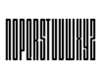 Dimensions 100R Font UPPERCASE