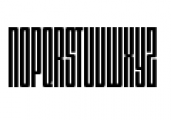 Dimensions 200R Font UPPERCASE