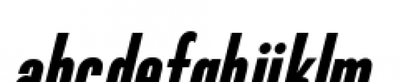 Directors Gothic 210 Bold Oblique Font LOWERCASE