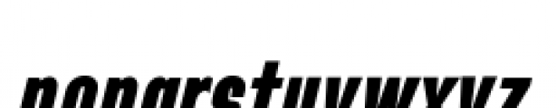 Directors Gothic 210 Bold Oblique Font LOWERCASE