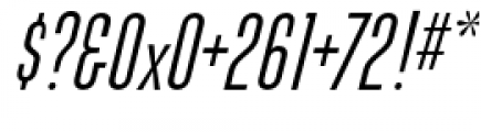 Directors Gothic 210 Regular Oblique Font OTHER CHARS