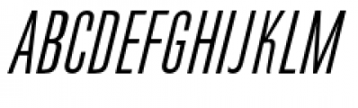 Directors Gothic 210 Regular Oblique Font UPPERCASE