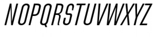 Directors Gothic 220 Regular Oblique Font UPPERCASE